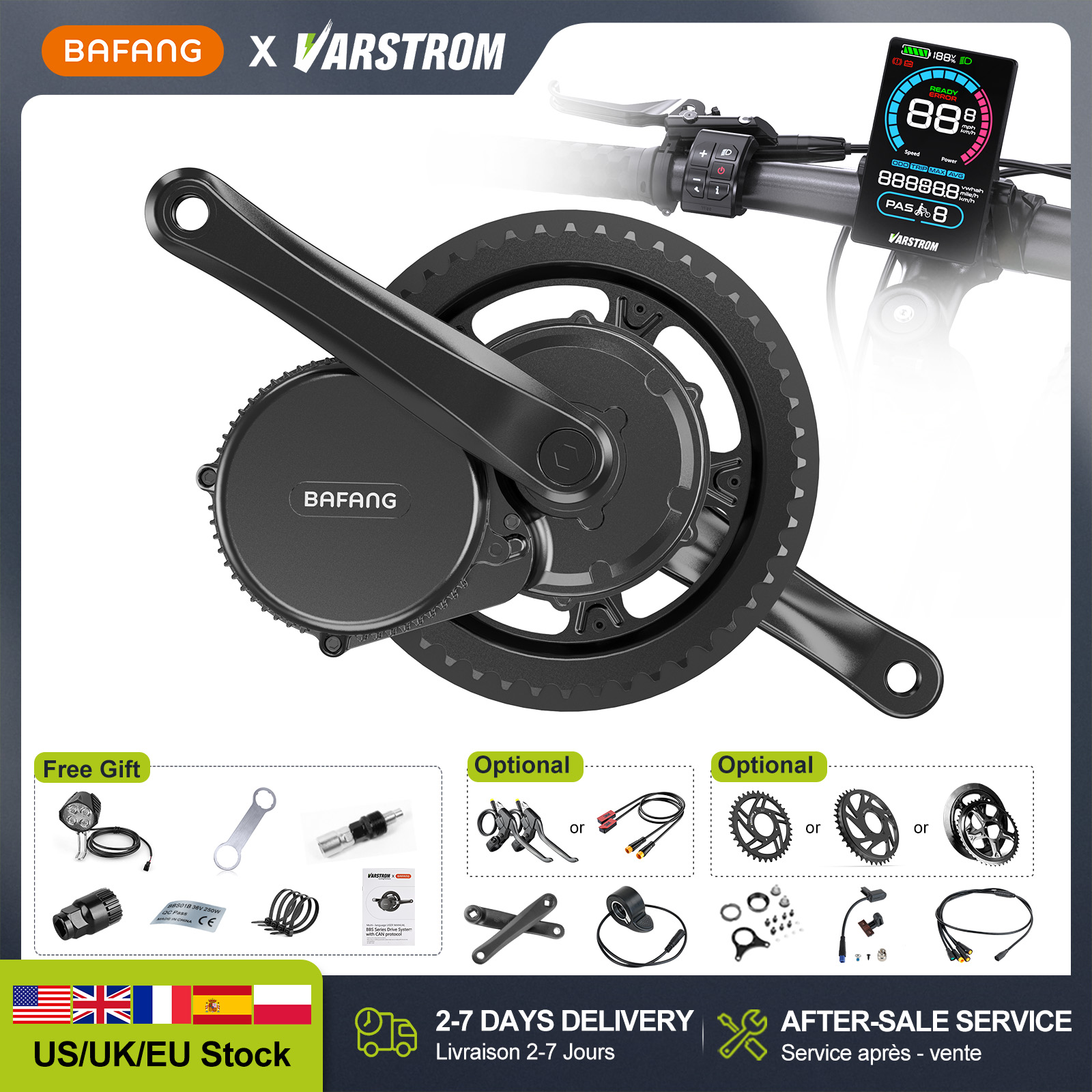 [US Stock] BAFANG 48V 500W 750 - Bafang Bbshd 1000W Conversion Kit recension och pris