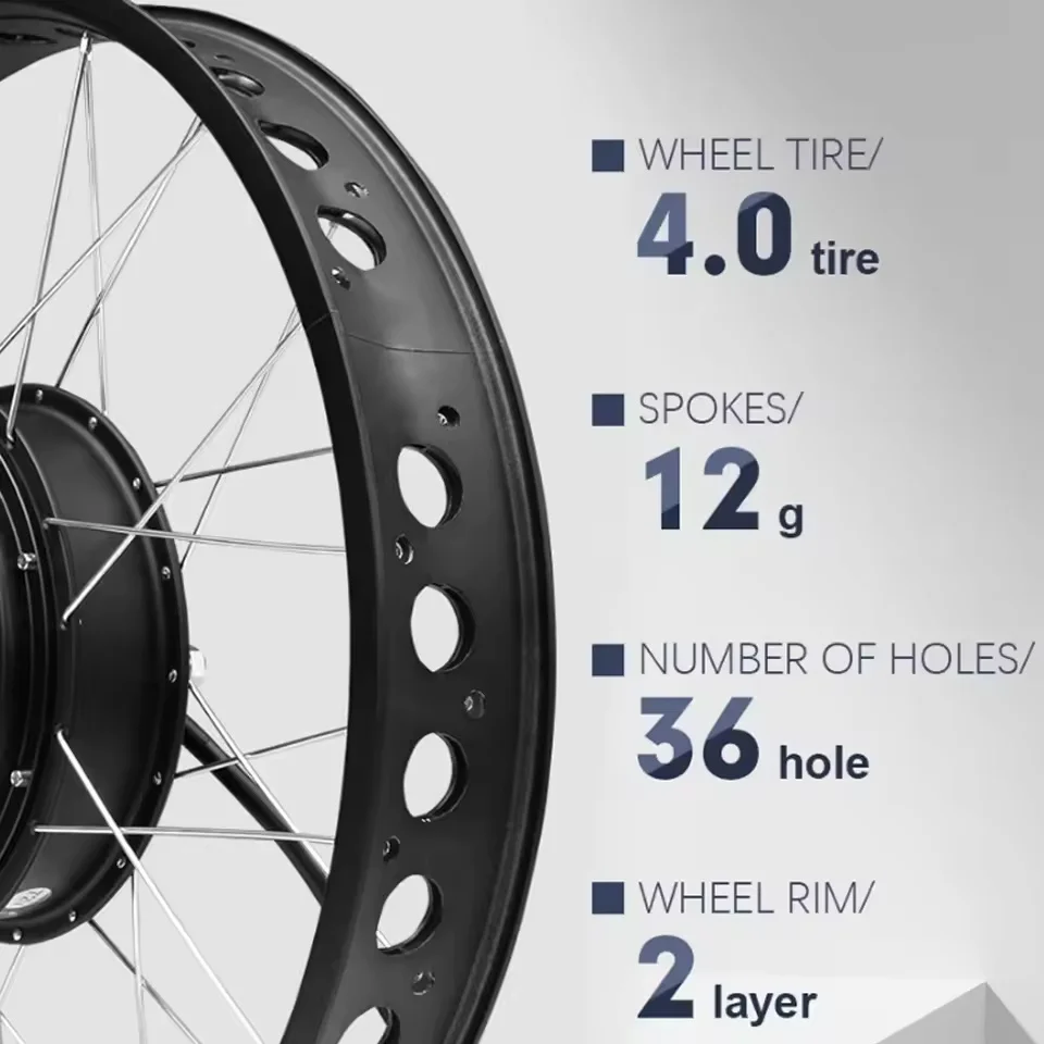 72V 3000W Ebike Snow Bike Conv - Fat Tire Ebike Conversion Kit 2000W recension och pris