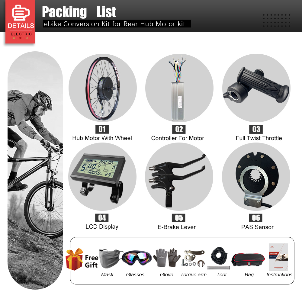 Electric Bike Conversion Kit 7 - Ebike Conversion Kit 72V 3000W recension och pris