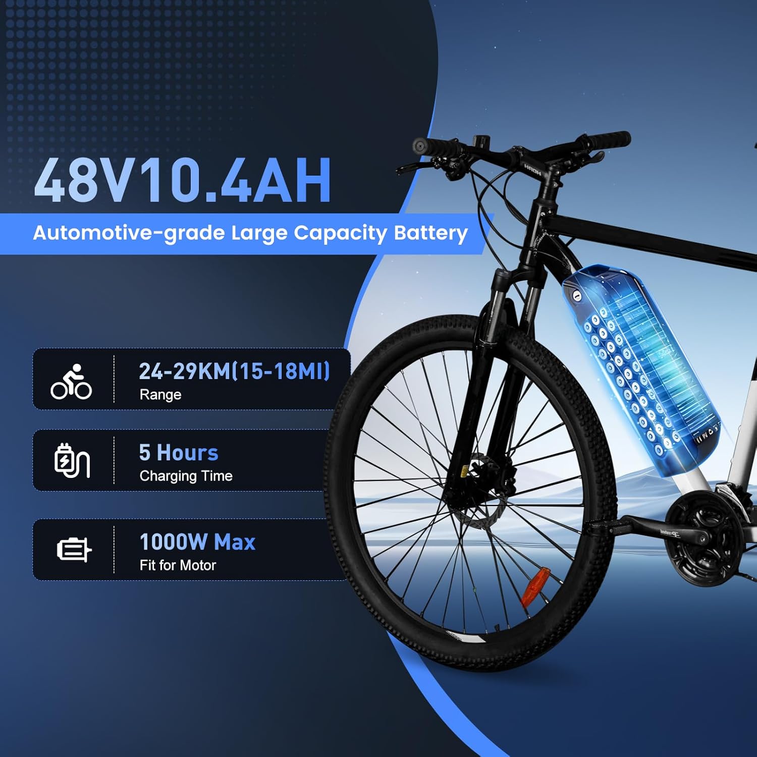 Brand New High Quality 48V 36V - Ebike Battery 48V 20Ah Hailong recension och pris